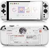 GeekShare Hard Case Compatible with Nintendo Switch 2 (2025), Anti-Scratch Dockable Protective Cover for Switch 2 with Detachable Joysticks, The Moon (Moonlight White)