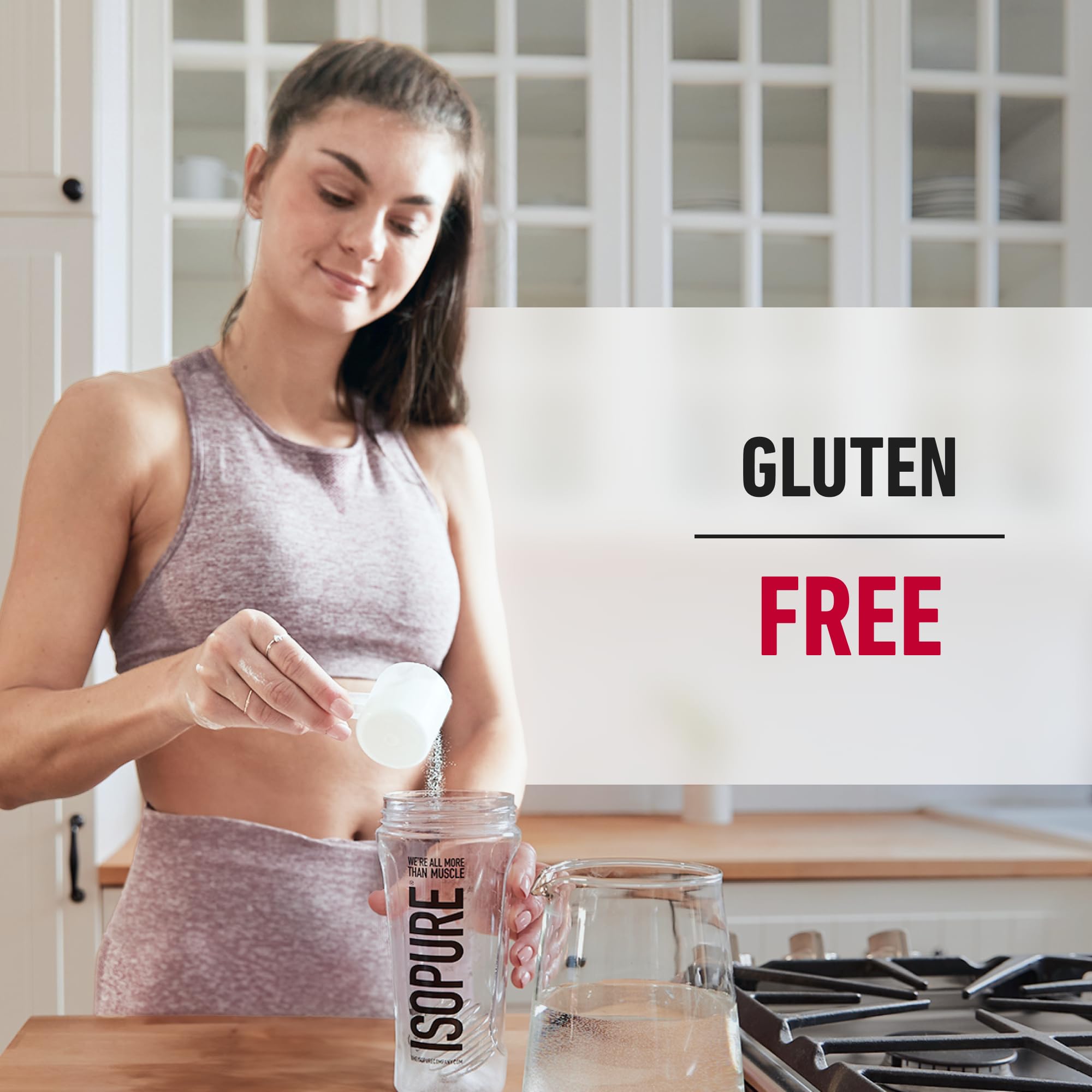 Isopure Zero Carb 100% Pure Whey Isolate Protein Powder, Lactose Free, Gluten Free, With Vitamins, Strawberries & Cream, 25g Protein Per Serving, 3 Lbs, 44 Servings (Packaging May Vary)