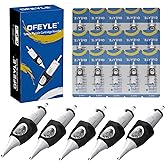 OFEYLE Tattoo Cartridge Needles 20pcs White Disposable Tattoo Needle Cartridges RL RS RM M1 Round Liner Shader Magnum for Rotary Tattoo Machine Pen Permanent Makeup Tattoo Supplies (14RS)