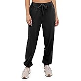 Cosmolle Womens Golf Pants Quick Dry Ultra Light Stretch Pockets Soft Workout Pants for Travel with Inside Drawstrings