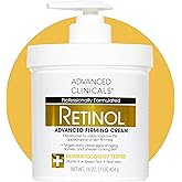 Advanced Clinicals Retinol Body Lotion & Face Moisturizer | Visible Anti Aging Skin Care Retinol Body Cream For Women & Men Targets Look Of Fine Lines, Wrinkles, & Crepe Looking Dry Skin, 16 Ounce