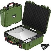 MEKEET Starlink Mini Case, IP67 Waterproof Green Starlink Mini Hard Case with Portable Strap, Precision Cut Foam for Starlink