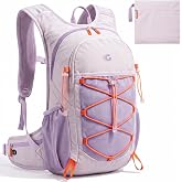 Small Mini Hiking Camping Backpack Bag Daypack for Women Travel Picnic | 12L | Fits for Water Bladder | Hip Belt with Phone Pocket | Trekking Pole Attachment | Waterproof | Lightweight | Packable
