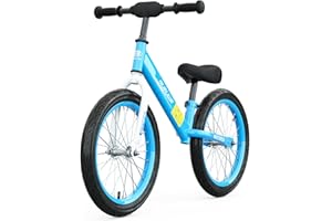 Bueuwe 16 inch Balance Bike for 4 5 6 7 8 Year Old Boys Girls, No Pedal Kids Bikes, Toddler Training Bicycle with Adjustable Seat, Best Gift