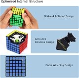 ROXENDA 6x6x6 Speed Cube Original Smooth Turning Durable Sticker Vivid Colors view 3