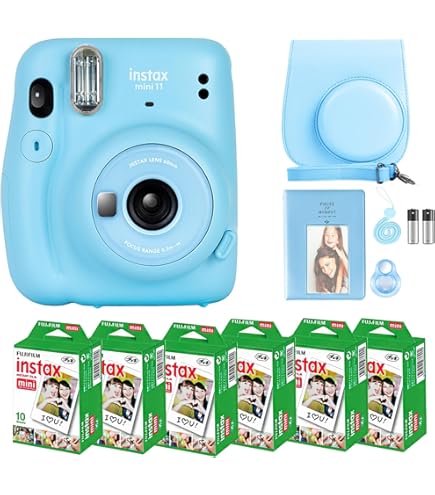 Amazon.com : FUJIFILM INSTAX MINI 11 Instant Camera (Blue) Bundle