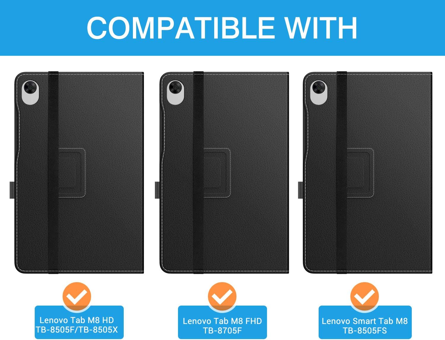MoKo Case Compatible with Lenovo Tab M8 HD (TB-8505F / TB-8505X) / Smart Tab M8 TB-8505FS / Tab M8 FHD TB-8705F - Image 3