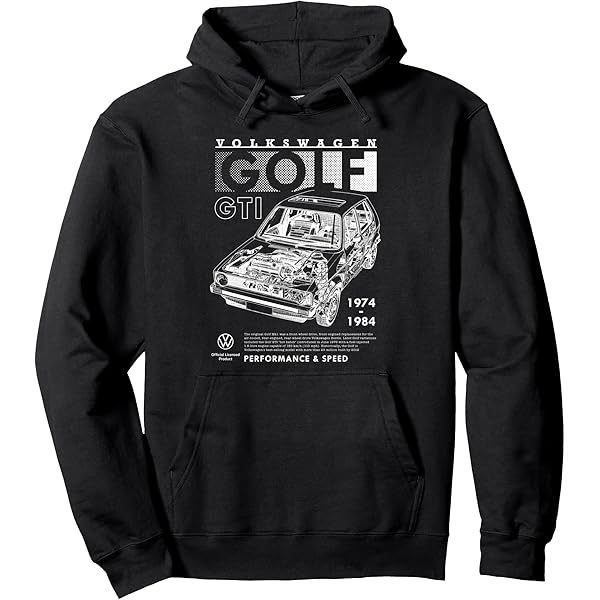 Amazon.com: Volkswagen Golf GTI Racing Distressed Pullover Hoodie