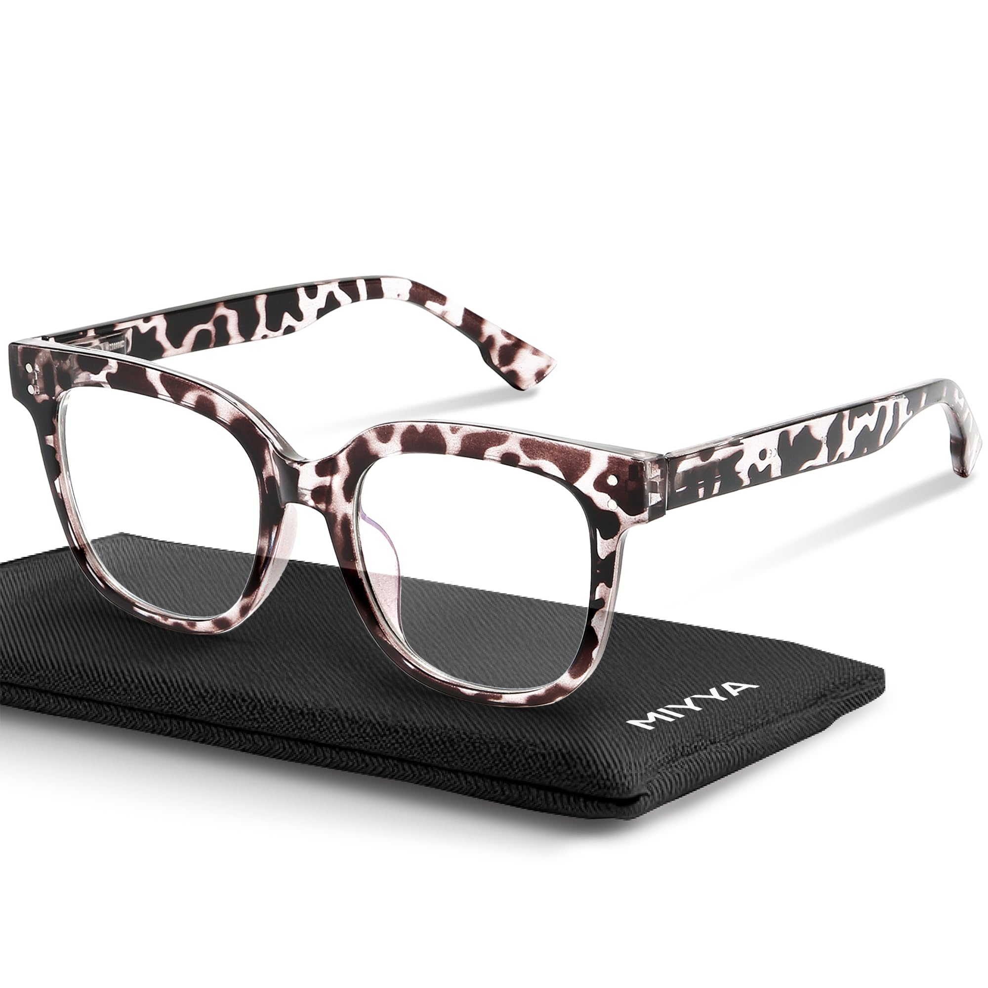 Photo 1 of miyya Blue Light Glasses for Women – Oversized UV & Blue Light Blocker Chunky Frames, All-Day Comfort, Stylish Eyewear