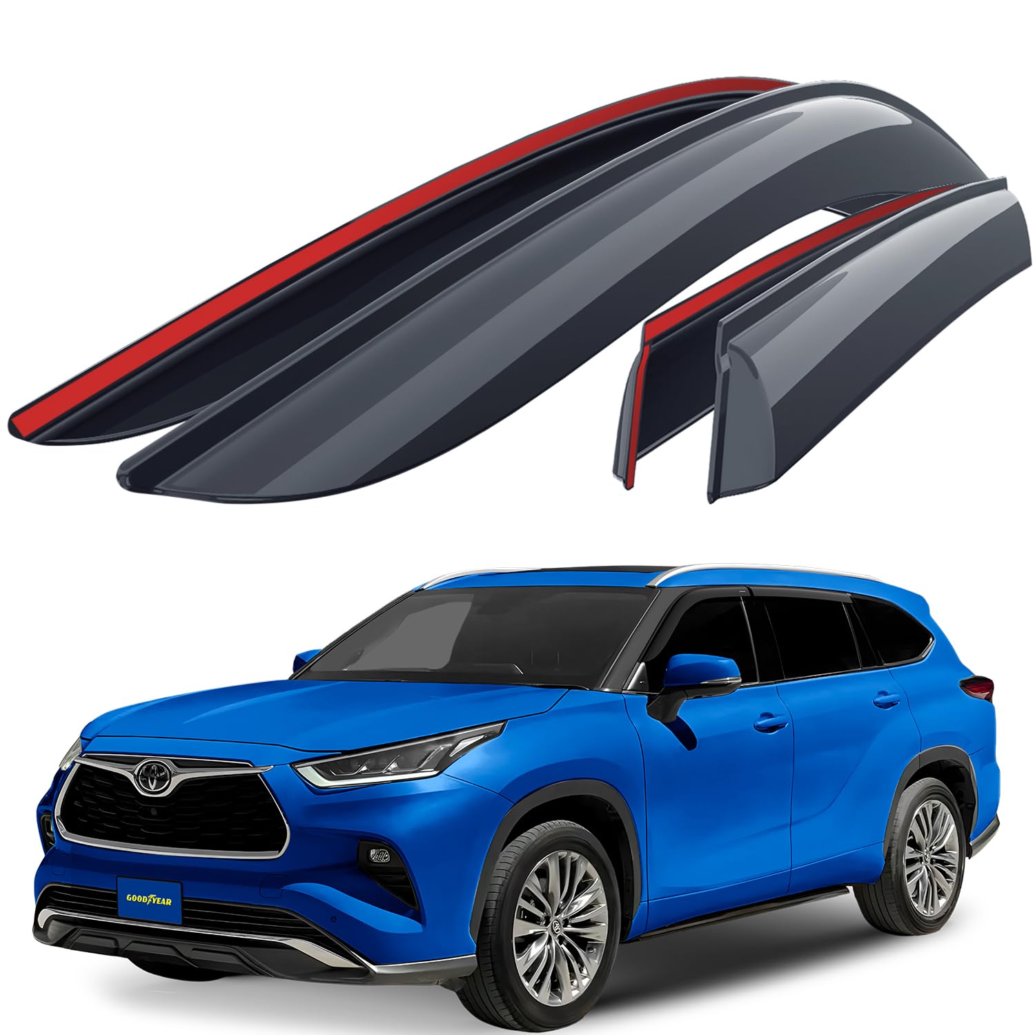Goodyear Shatterproof Side Window Deflectors for