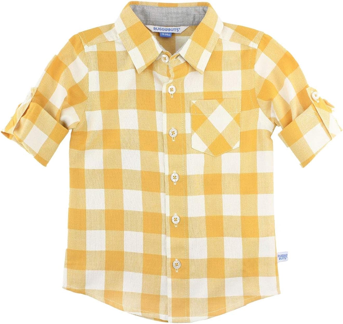 Baby boy yellow button down shirt Clearance