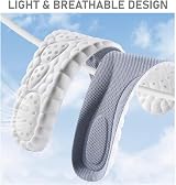 VivoFoot Memory Foam Insoles Anti-Fatigue Cushioning Grey UK 7-10 view 6
