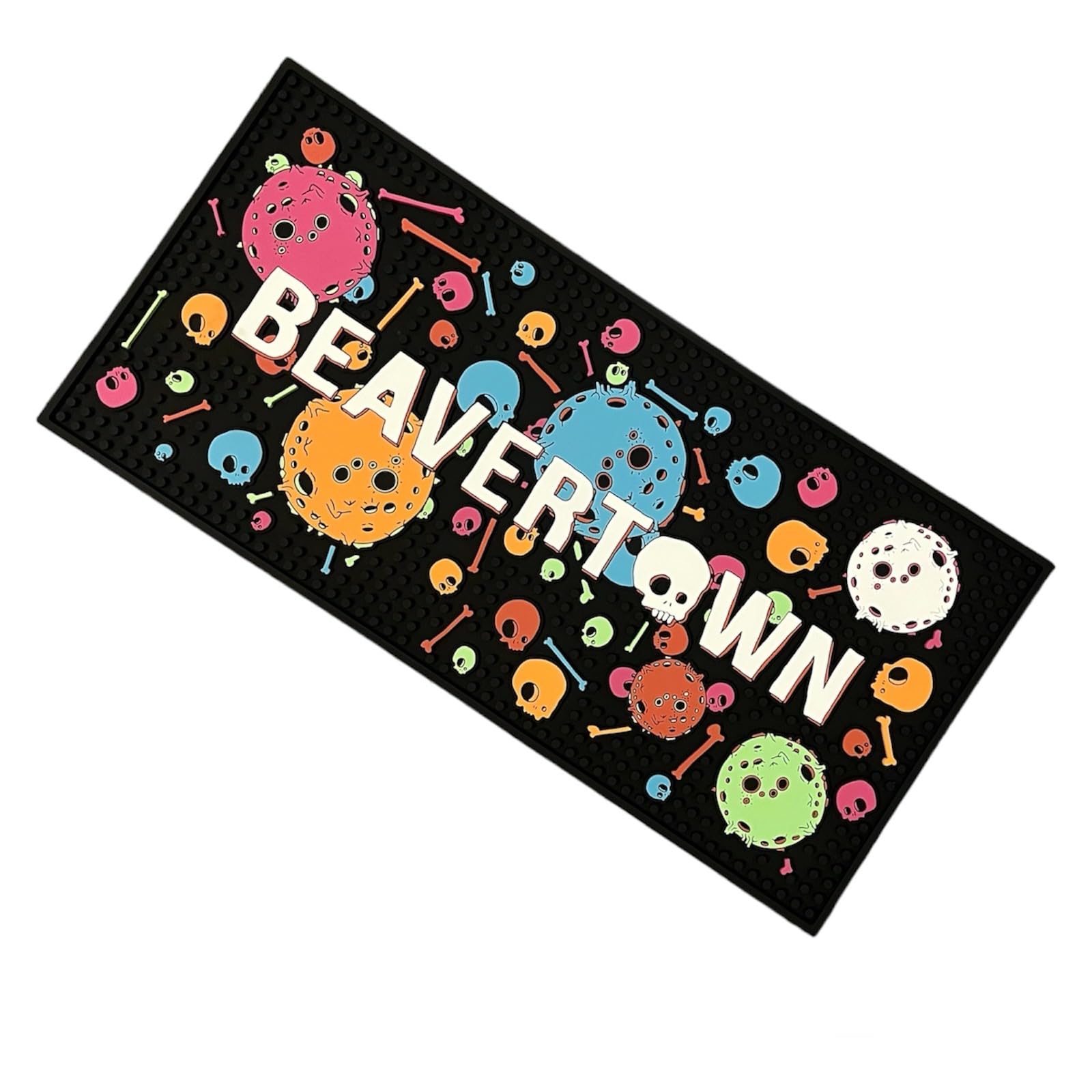 Beavertown Large Black Rubber Bar Runner, Bar Mat | 50x24 cm