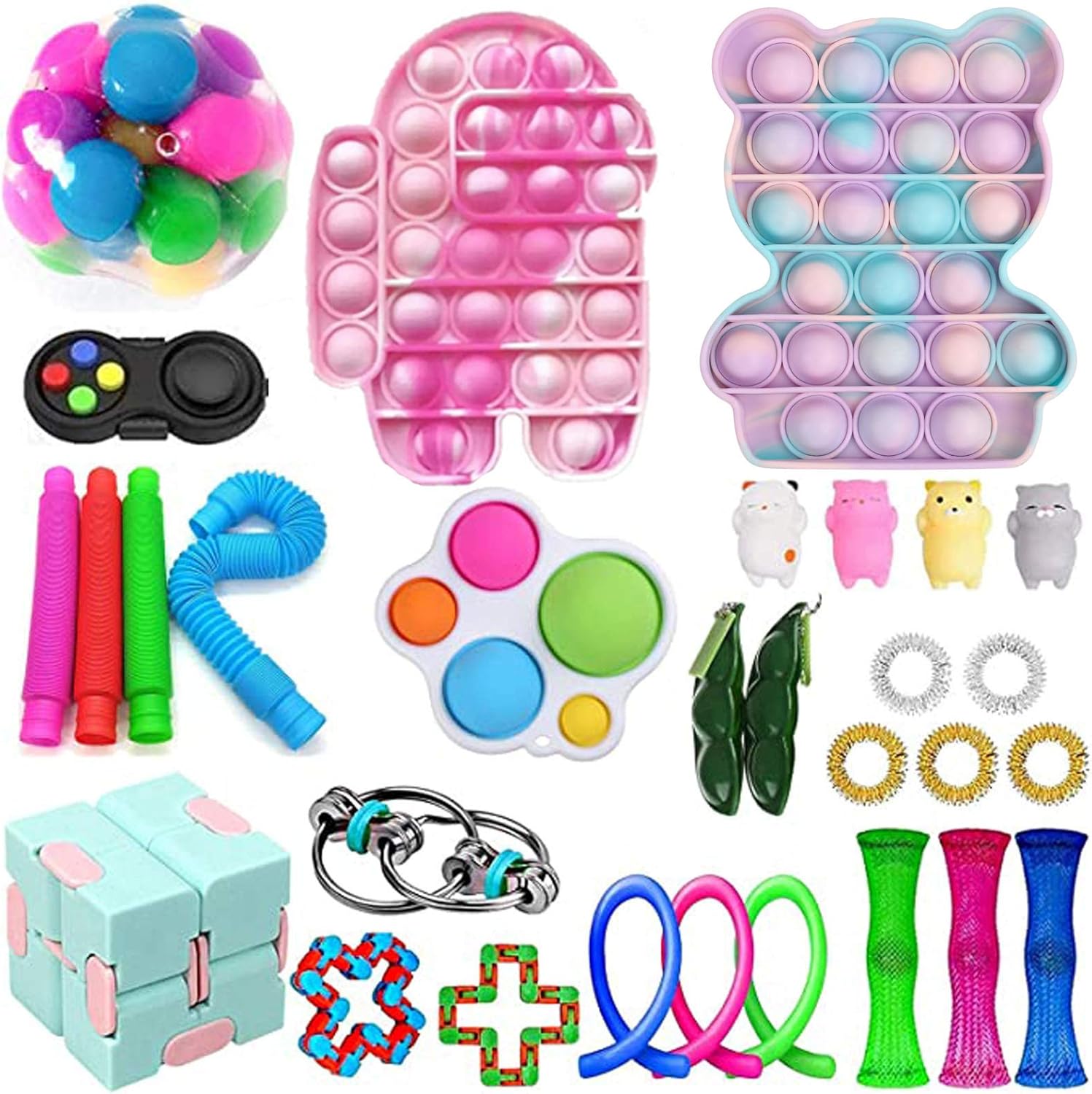Sensory Fidget Toy Set, AntiStress Spielzeug Toy, Relief Spielzeug