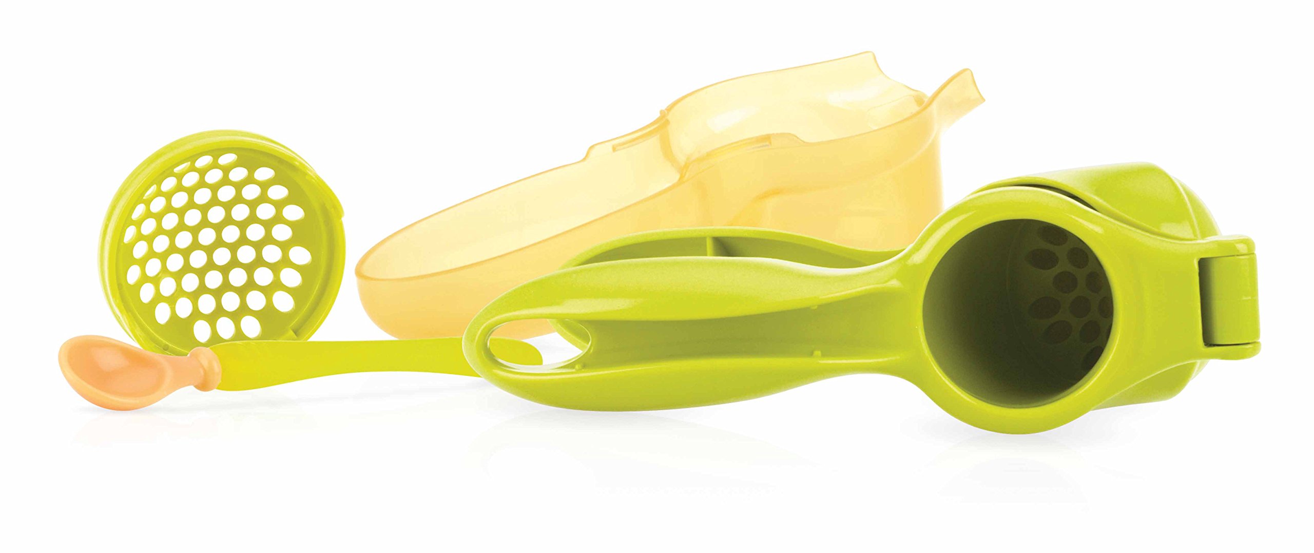 Nuby ID5624 - Food or Vegetable Puree Press with Spoon