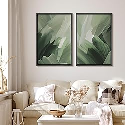 MUDECOR Framed Canvas Print Wall Art Set Green
