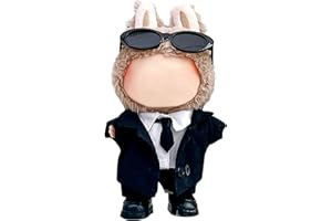 GerdfeiTawtab Clothes Fit for LABUBU Doll, Fashion Doll Clothes Outfit Set Cute Theme Designer Toys Dress Accessories for Collector Fans Display (Suit Sunnies)