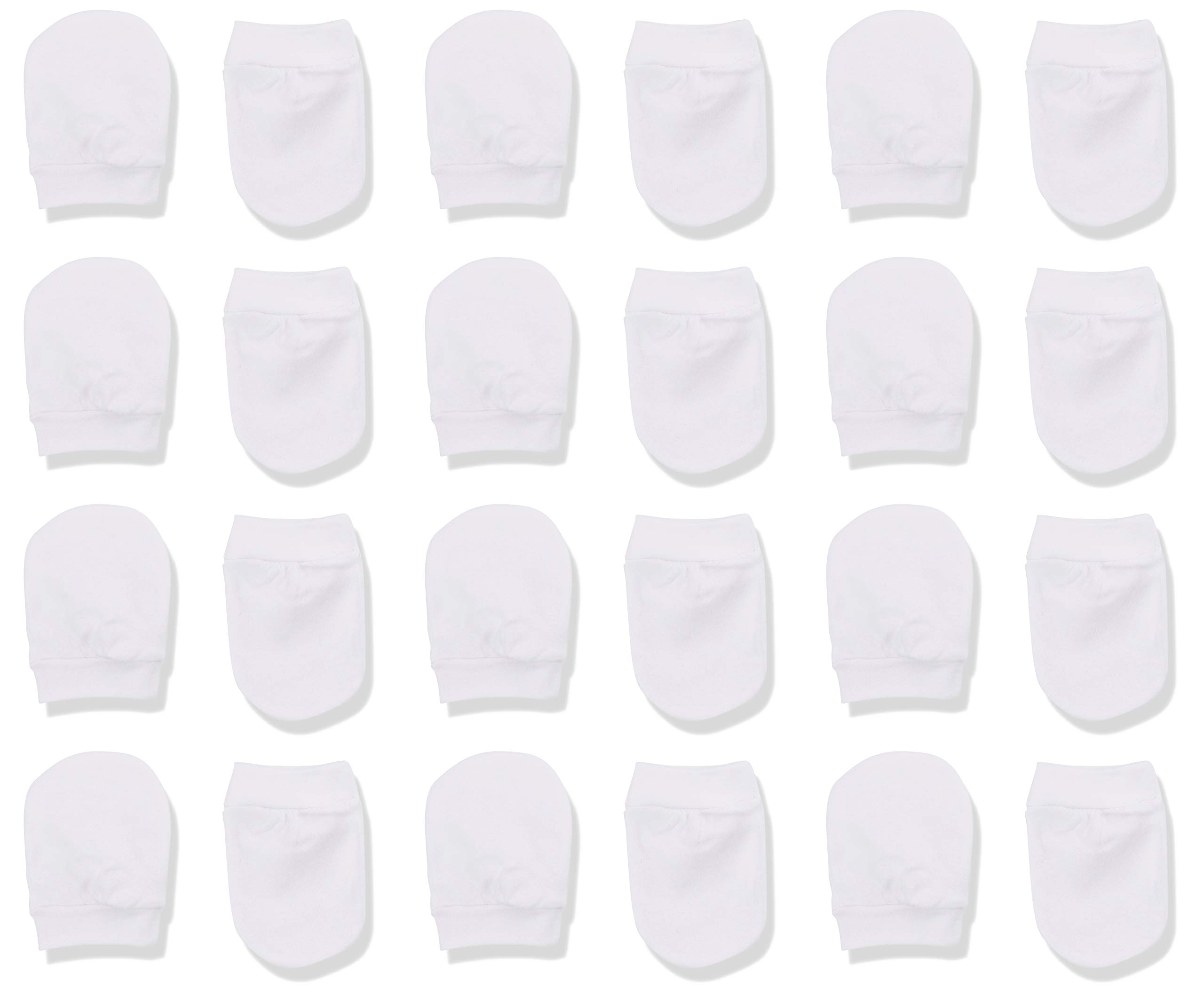 Dudu N Girlie 100 Percent Cotton Baby Scratch Mittens, 24-Piece