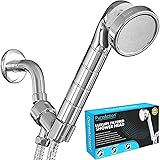 PureAction Luxury Filtered Shower Head with Handheld Hose - Hard Water Softener Shower Head - Removes Chlorine & Flouride - H
