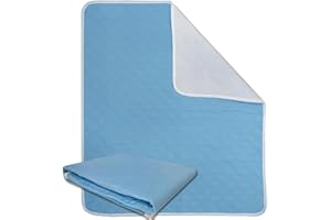 Incontinence Bed Pads Washable Waterproof, Large Reusable Mattress Covers, Mattress Pads Underpads Protector for Adults, Elde