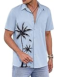 COOFANDY Mens Hawaiian Shirts Casual Button Down
