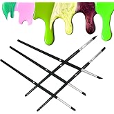 Sdanart Silicone Rubber Tip Paint Pens Brushes,Silicone Paint Brush,Size 4 | 5 PCS Professional Silicon Color Shapers Brushes，Rubber Paintbrush，Flexible Clay Sculpture Tools