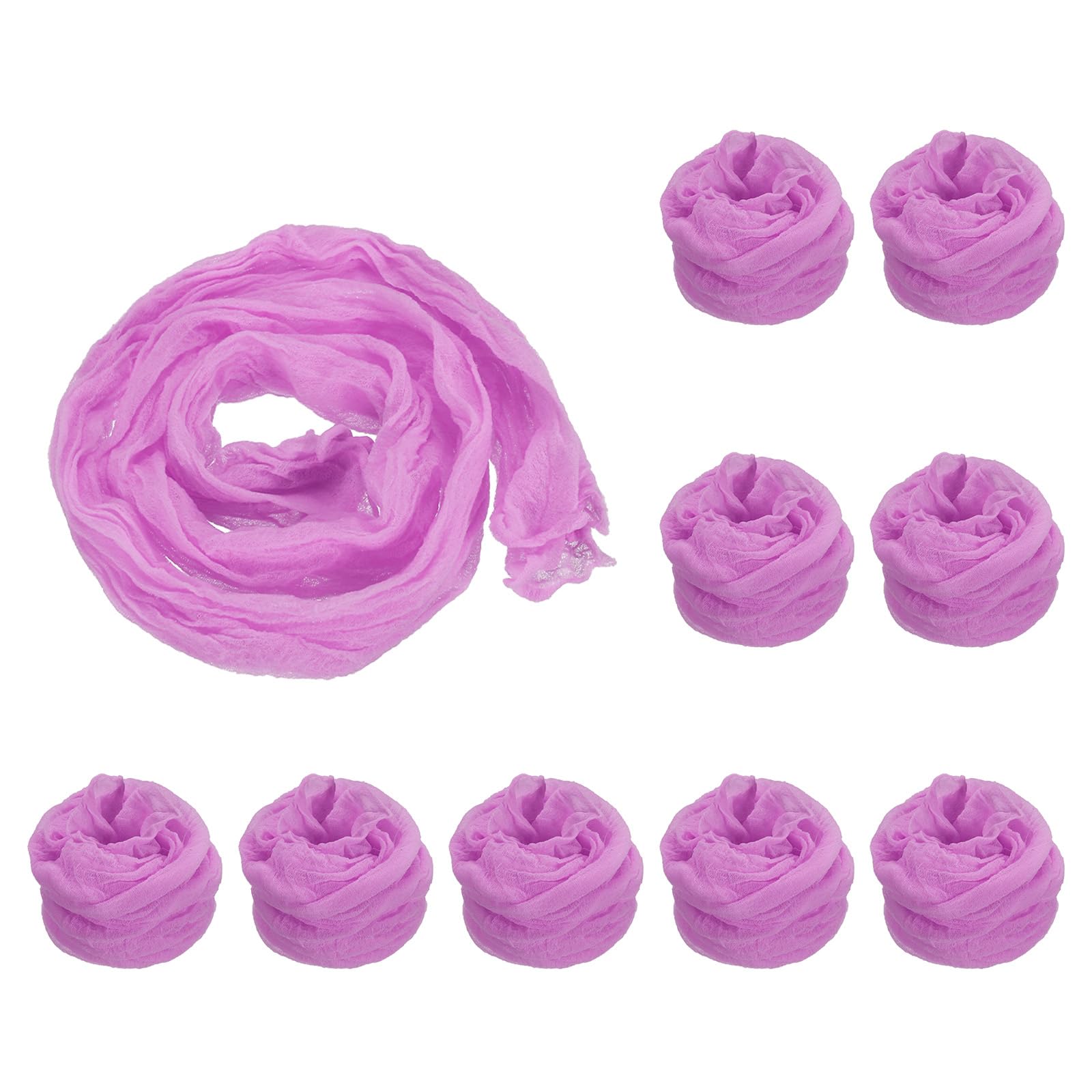 PATIKIL Nylon Stockings DIY Flower, 10Pcs Stocking Flower Fabric Material Tensile Silk Stocking Flowers for DIY Flower Making Wedding Crafts Home Decoration, Light Purple