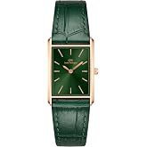 Daniel Wellington Bound 35x24mm Guilloch&eacute; Silver - Men Watch Stainless Steel Leather Strap Watch