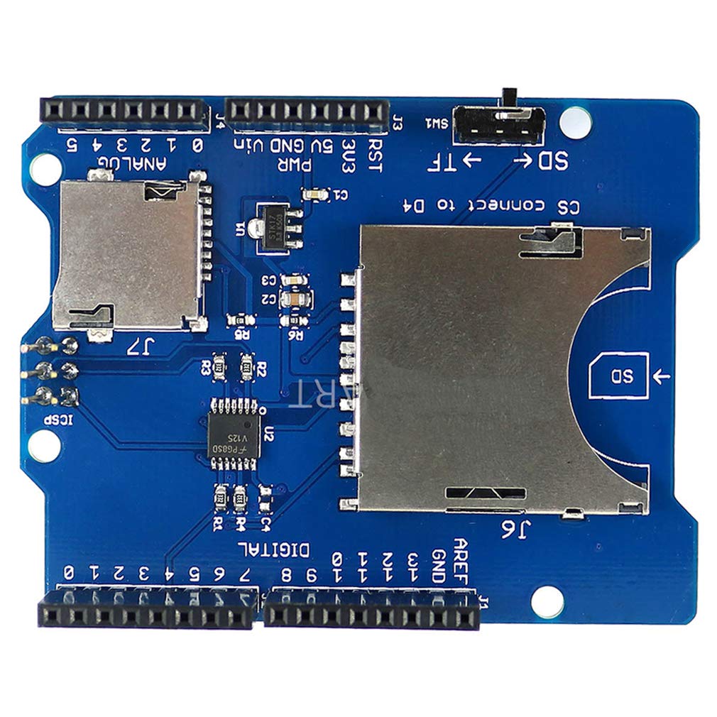 Hailege Stackable SD Card and TF Card Shield SD Card Shield