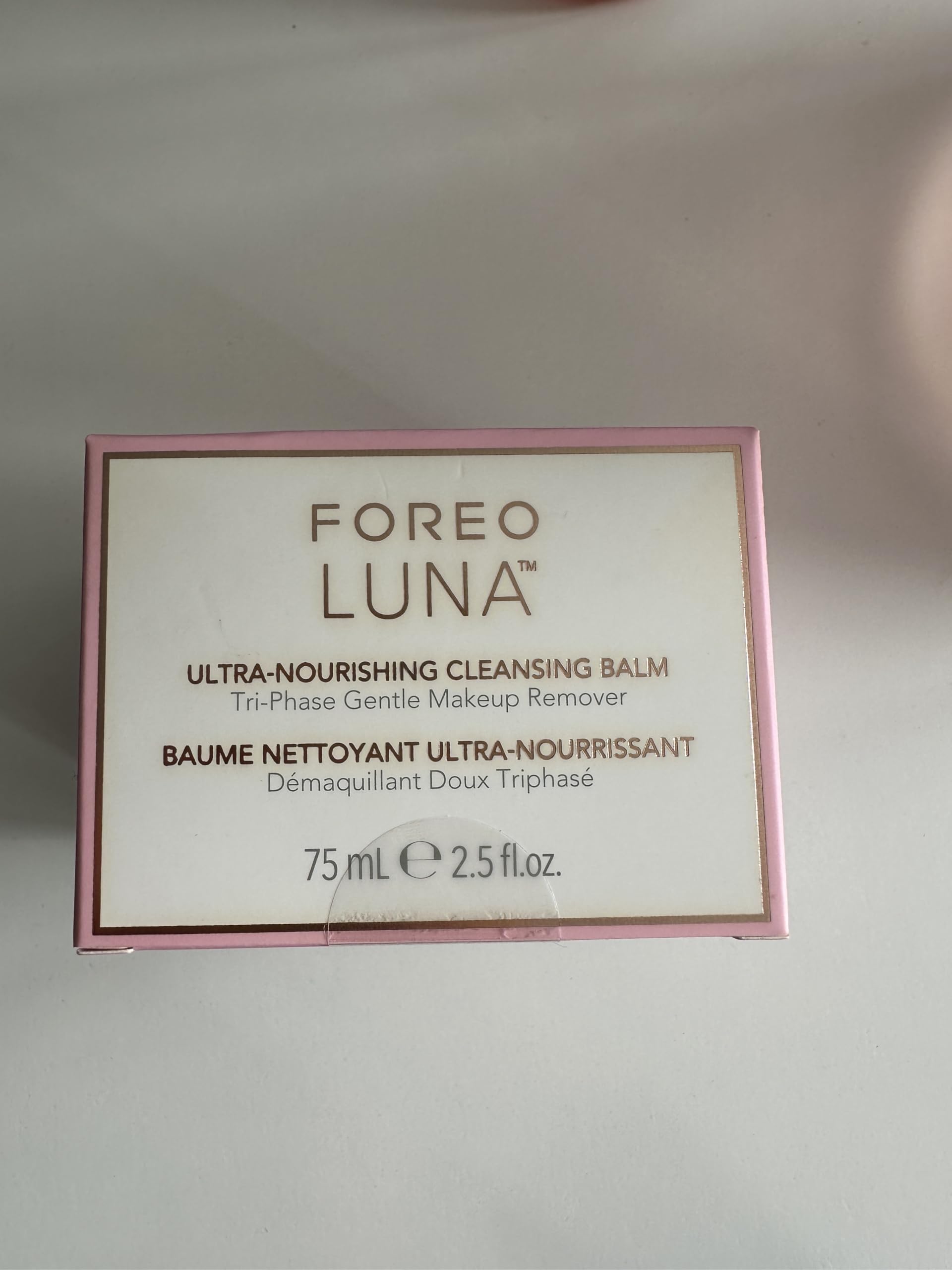 FOREO LUNA Nourishing Cleansing Balm - Gentle Waterproof Makeup Remover - Waterless Oil Cleanser - Eye Makeup Remover - Vegan - Cruelty & Fragrance-Free, Eco-Friendly - 2.5 fl. oz