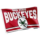 Desert Cactus Ohio State University OSU Flag - 3 x 5 Feet Buckeyes Banner, Indoor/Outdoor Durable Fabric, 100% Polyester Design (Style C)