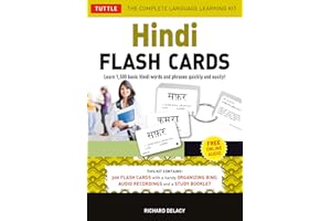 Hindi Flash Cards Ebook: Learn 1,500 basic Hindi words and phrases quickly and easily! (Online Audio Included)