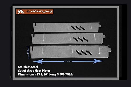 Amazon Com Set Of Three Stainless Steel Heat Plates For Gas