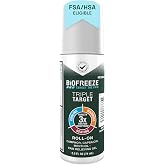 Biofreeze Triple Target Pain Relief Roll On, NSAID-Free Relief, 2.5 FL OZ | Mess-Free, Contains Menthol, Camphor &amp; Capsaicin, Cooling, Warming &amp; Heating Sensations