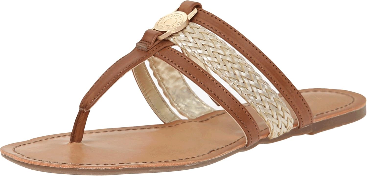 tommy hilfiger tan sandals