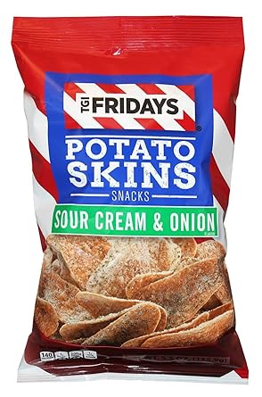 Amazon Com Tgi Fridays Potato Skins Snack Chips 5 5 Oz Bags Sour Cream Onion 6 Bags