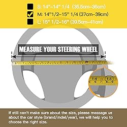 Valleycomfy Steering Wheel Cover with Microfiber