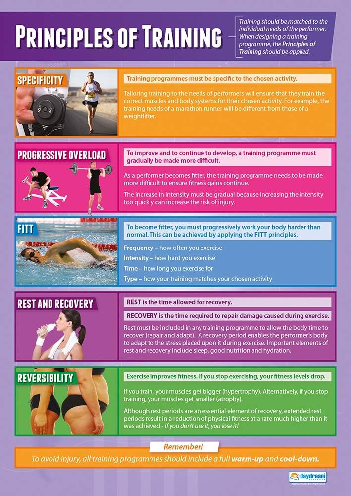 Principles of Sports Training PE Posters Gloss Paper measuring