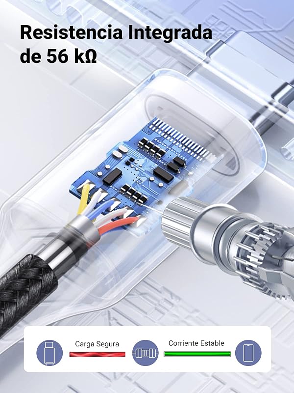 Cabo de carregamento rápido USB C QC3.0 3A 480Mbps Nylon entrançado (0,5M,1Pack)