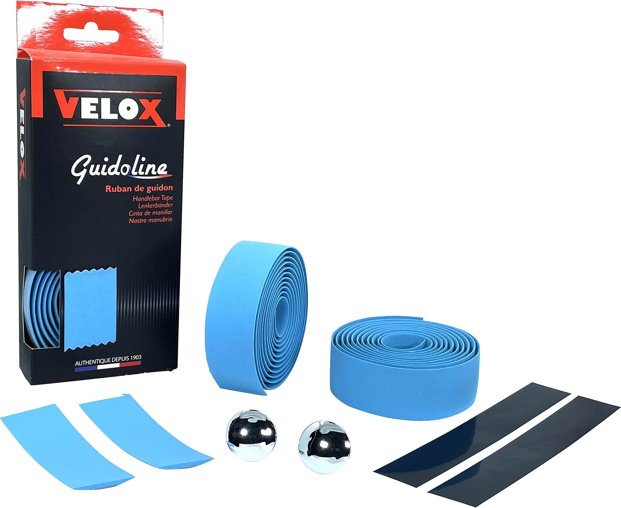 Velox Guidoline Maxi Cork Handlebar Tape, Sky Blue
