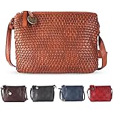 VILENCA HOLLAND Genuine Leather Crossbody Sling Bag for Women - Trendy Casual Office Bag with Adjustable Strap