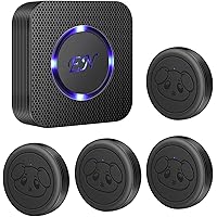 Clochette Pour Chien Porte Dog Doorbell EverNary Dog Door Bell, Dog Bells To Go Outside, For Potty Training, Large Area Waterproof Touch Button,1000FT Range, 58 Doorbell Button Pet Door