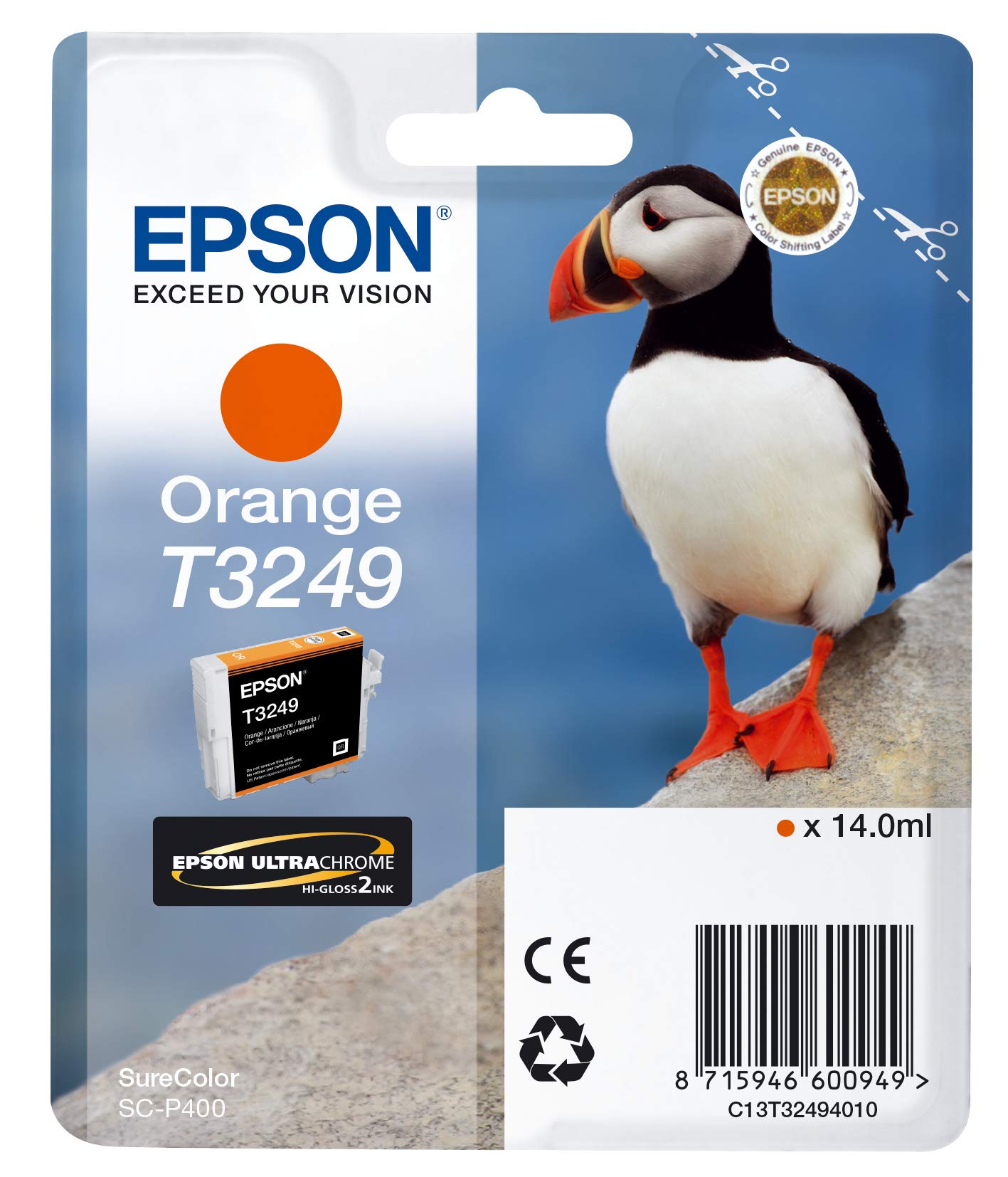 Epson C13T32494010 Ink Cartridge - Orange