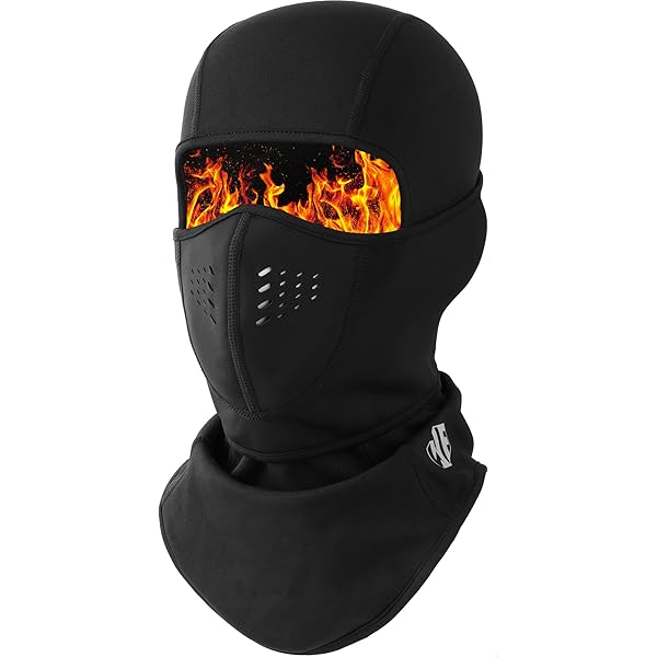 スキー・スノーボードアクセサリー THE SHISHIKUI Balaclava / BLACK Ski balaclava for winter (snowboard, snowmobile) - Black