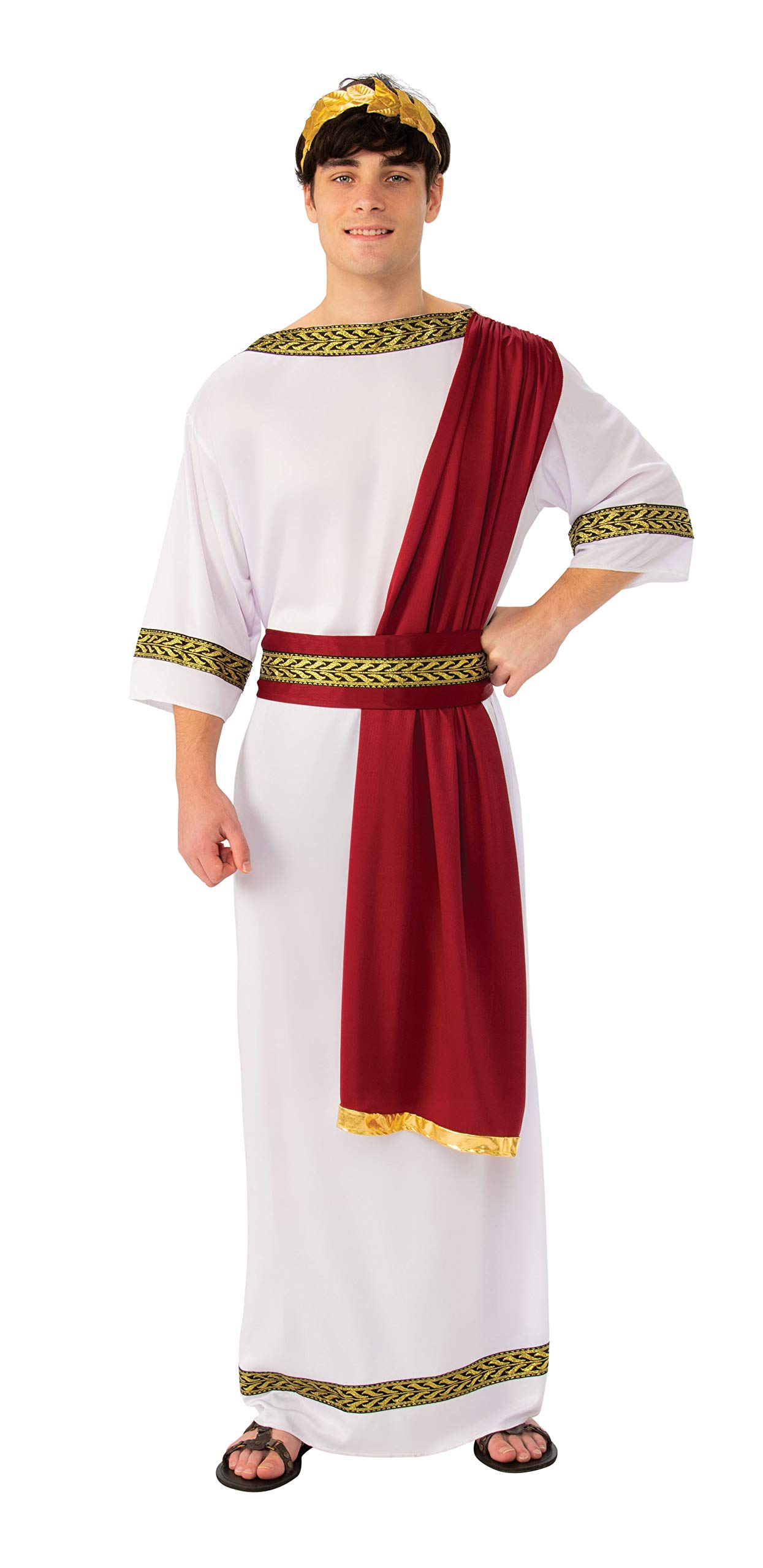 Bristol Novelty Multicolor Greek God Costume for Adult - 1 Set, Perfect for Themed Parties, Historical Role Play & More