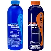 PureSpa SpaPure Granulated Chlorine 2 lb and SpaPure Oxidizing Shock 2.2 lb