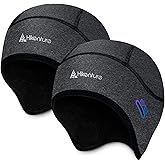 Hikenture Skull Cap Helmet Liner with Glasses Holes, Winter Thermal Cycling Cap for Men & Women, Cycling Hat Beanie