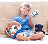 Falafoty Kids Ukulele Guitar Toy 41cm with 4 Adjustable Strings Blue view 4