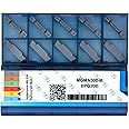 CDBP Carbide Grooving Inserts MGMN300-M for MGEHR/L and MGIVR/L Grooving Cut-Off Tool Holder, PVD Coated, 10 pcs