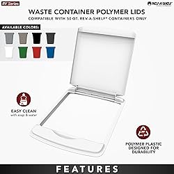 Rev-A-Shelf 50 Qt Under Sink Garbage Can Lid for